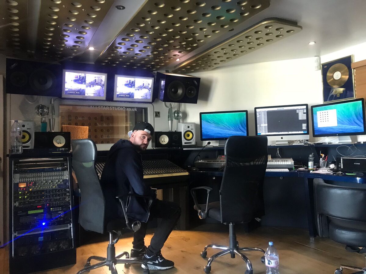 In the studio